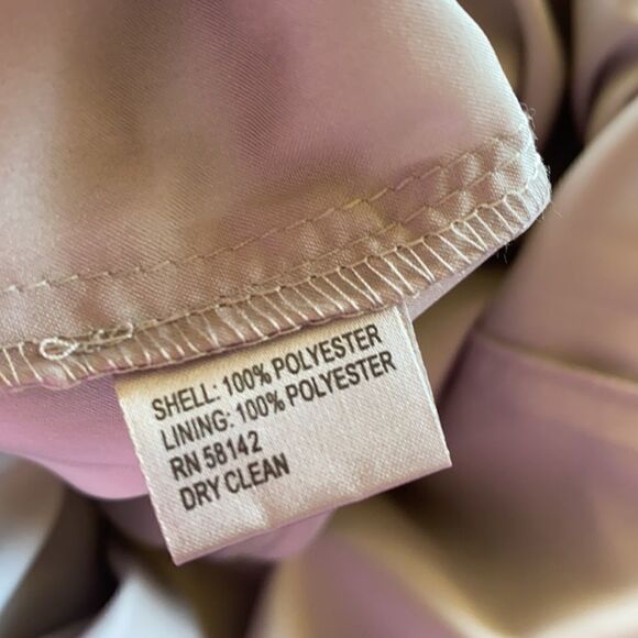 Muse Grey Organza Low Back Party Dress - Picture 15 of 15